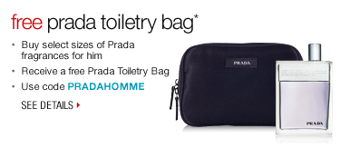 Free Prada toiletry bag - Use code PRADAHOMME